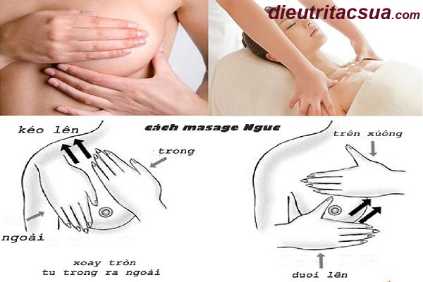 Massage bầu ngực nhẹ nhàng 